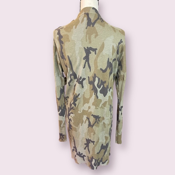 XS Sanctuary Open Front Camouflage Cardigan Longline - Picture 4 of 6